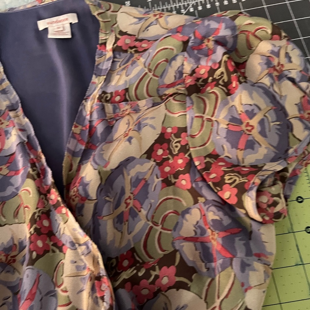 Sundance Floral Blazer in Blue and Red